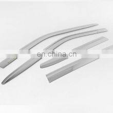 Chrome Door Visor Side Window Deflector Shade Sun Rain Shield Silver Strips Guard for Land Rover Discovery Freelander 2 thumbnail-5