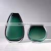 China Manufacturer Cheap Designer Desktop Decoration Green Art Small Flower Glass Vase thumbnail-4