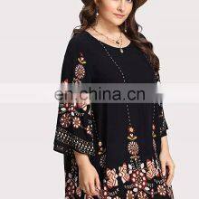 Plus Size Clothes Women Bohemian Style Print Floral Clothing Beach Casual Dress thumbnail-4