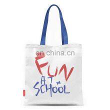 Customised Soft Washing Durable Organic Cotton Tote Draw String Shoe Bag Small Foldable Canvas Cloth Zippered Bag With Logo thumbnail-2