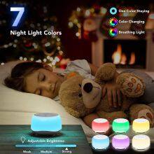 Desktop White Noise Machine Sleep Sound Machine for Baby Sleep Soother With 7 Colors Night Lights Easy to Carry thumbnail-4