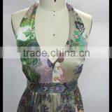 The New 2015 Women Printing Silk Evening Dress thumbnail-5