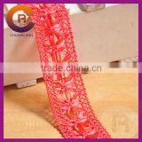 2016 Wholesale High Quality Polyester Ribbon Custom Knit Weave Ribbon Flowers Making thumbnail-2