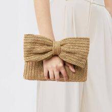 Paper Straw Clutch Bag thumbnail-5