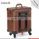 2016 Newest Design Pvc Beauty Cosmetic Makeup Trolley Case With Mirror for Beauty Salon thumbnail-3