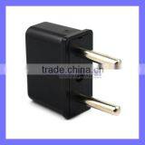 Black Copper US to EU AC Power Plug Travel Converter Adapter thumbnail-1