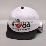 Cute Lovely Letter Embroidery 6 Panel Flat Brim Hiphop Hat Snapback Manufacturer thumbnail-2