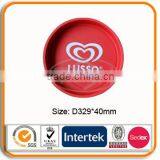 Tin Serving Tray, Round Serving Plate
