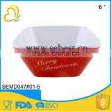 Low Price Tableware Melamine Serving Christmas Salad Bowl thumbnail-1