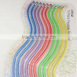 10 pcs flexible color plastic pencils in opp bag