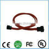 ATX 3Pin SATA Extension Cable Power Supply Braided Cable thumbnail-1