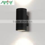 Aluminium 2*10 COB Led Black Exterior Wall Light