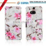 For 2014 HTC One 2 m8 Cell Phone Flower Stand Leather Case Cover