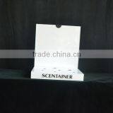 White Color Acrylic Cosmetic Displays, Make up Display Stand With Light thumbnail-3