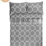 300-Thread-Count 100-Percent Cotton Lattice Duvet Cover Set, Full/Queen