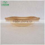 Natural Bamboo Dinner Plate Dish of Different Sizes thumbnail-5