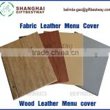 Wood and Fabric fast food menu board