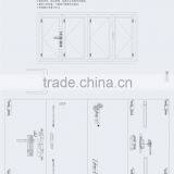 Folding door fittings ZD001