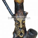 Figurine Shaped Hand Crafted Smoking Pipes - Brown Tree Man