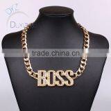 Wholesale Gold Chain Necklace BOSS Design thumbnail-1