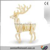 DIY 3D Wooden Puzzle Kids Educational Games thumbnail-1