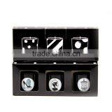 Wholesale Customized Round Black Glass Candle Jar