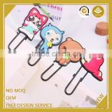 Promotional gifts for kid custom design animal giraffe plastic paper clip usb flash drive