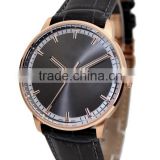 luxury rose gold plating luxury japan movement stainless steel watch high quality
