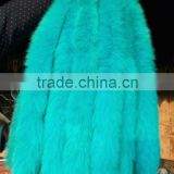 Real colored fox tail fur trim for glove scarf accessories