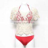 2016 Crochet Stitching Bikini Outside Smock Cover Up Hollow Beach Blouse thumbnail-4