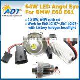 Auto LED 64W Angel Eye for BMW E60 E61 LCI X6 E7, Auto Car Headlight