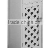 Bathroom white wood cabinet home storage cabinet with drawer