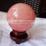 High Quality Rose Quartz Crystal Ball for Decoration