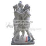White Marble Statue of The Three Graces thumbnail-1