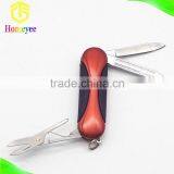 Orange TPR Handle Mini Pocket Knife With Keychain Ring Gift Knife thumbnail-2