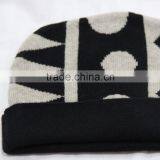 100% Wool Jacquard Knitted Hat(knitted Beanie And Print Beanie Hat) thumbnail-5