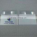 Custom Design Card Size Pvc Magnifier / Pvc Business Card