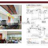 New Style Waterproof Aluminum Sunscreen Fabric Manual Roller Blinds and Curtains thumbnail-3