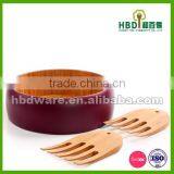High Quality Salad Bowl,bamboo Salad Bowl With Server Wholesale thumbnail-2