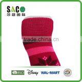 Pink Black Snow Pattern Pink Black Stripe Red Cotton Knee High Sports Socks thumbnail-4