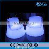 Outdoor Waterproof Remote Control Rgb Led Bar Chair,light up Led Chairs