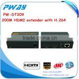 Good Quality and Hot Selling Pinwei PW-DT209 H.264 Encoder Long Range 200m ( 660FT) HDMI to Ethernet Extender With IR&RS232 thumbnail-1