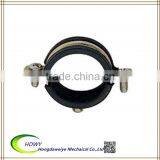 Heavy Duty Pipe Clamp With Rubber;Stainless Steel Pipe Clamp;pipe Clamps With Epdm Rubber Lining thumbnail-1