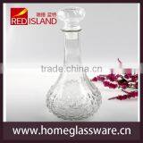 Decanter With Stopper Clear Glass Bottle Whiskey Liquor Crystal Wine thumbnail-1