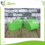 Colorful Metal Outdoor Green Oval Planter Decorative Flower Pots thumbnail-1