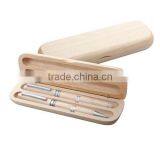 Hot Selling Wooden Pen Set With Ballpoint Pen and Roller Pen in Gift Box thumbnail-1