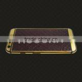 For Iphone6 Leather Gold Plated Housing, Gold Housing With Groove Stick Leather Housing for Iphone6 thumbnail-6