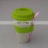 450ml Eco Plant Fiber Drinking Cup With Silicone Lid thumbnail-2