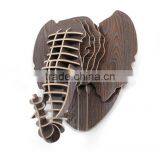 Home Wall Mounted Wooden Elephant Head Decoration thumbnail-1