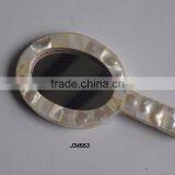Mother of Pearl Cosmetic Hand Mirror Frame Cosmetic Mirror thumbnail-1